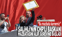 Salihli'nin CHP'li Başkanı mazbatasını alıp, görevine başladı: “Bu mazbata karnemiz”