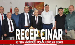 Recep Çınar, 40 yıldır sürdürdüğü başkanlık görevini bıraktı