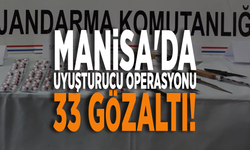 Manisa'da uyuşturucu operasyonu: 33 gözaltı!