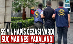 59 yıl hapis cezası vardı, suç makinesi yakalandı!