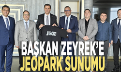 Başkan Zeyrek’e jeopark sunumu