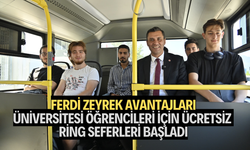 Üniversitesi öğrencileri için ücretsiz ring seferleri başladı