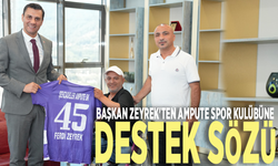 Başkan Zeyrek'ten Ampute spor kulübüne destek sözü