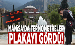 Manisa'da termometreler plakayı gördü!