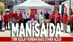 Manisa'da Türk Kızılay kurban bağış standı açıldı