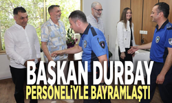 Başkan Durbay personeliyle bayramlaştı