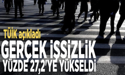 TÜİK açıkladı: Gerçek işsizlik yüzde 27,2'ye yükseldi