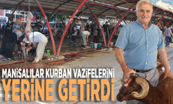 Manisalılar kurban vazifelerini yerine getirdi