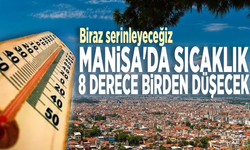 Biraz serinleyeceğiz... Manisa'da sıcaklık 8 derece birden düşecek