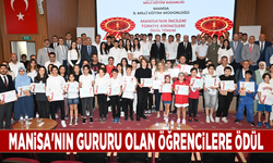 Manisa'nın gururu olan öğrencilere ödül