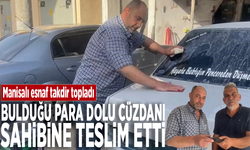 Manisalı esnaf takdir topladı.... Bulduğu para dolu cüzdanı sahibine teslim etti