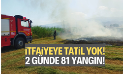 2 günde 81 yangın!