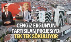 Ergün'ün tartışılan projelerindendi... Tek tek sökülüyor