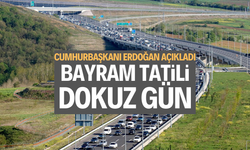 Kurban Bayramı tatili 9 gün!