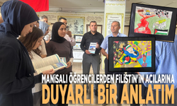 Manisalı öğrencilerden Filistin'in acılarına duyarlı bir anlatım