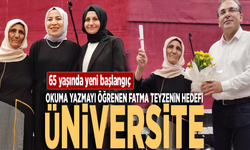 65 yaşında yeni başlangıç... Okuma yazmayı öğrenen Fatma teyzenin hedefi üniversite