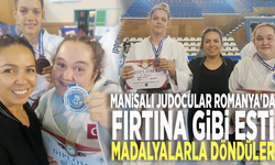 Manisalı judocular Romanya'da fırtına gibi esti: Madalyalarla döndüler