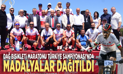 Dağ Bisikleti Maratonu Türkiye Şampiyonası'nda madalyalar dağıtıldı