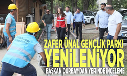 Zafer Ünal Gençlik Parkı yenileniyor...Başkan Durbay'dan yerinde inceleme