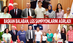 Başkan Balaban, LGS şampiyonlarını ağırladı