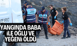 Yangında baba ile oğul ve yeğeni öldü