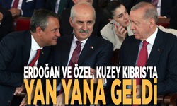 Erdoğan ve Özel, Kuzey Kıbrıs'ta yan yana geldi