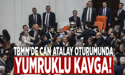 TBMM'de Can Atalay oturumunda yumruklu kavga!