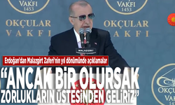 Erdoğan'dan Malazgirt Zaferi'nin yıl dönümünde açıklamalar: "Ancak bir olursak zorlukların üstesinden geliriz"