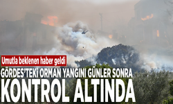 Gördes'teki orman yangını günler sonra kontrol altında