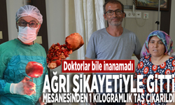 Doktorlar bile inanamadı: Ağrı şikayetiyle gitti, mesanesinden 1 kilogramlık taş çıkarıldı