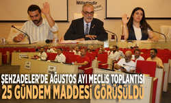 Şehzadeler'de ağustos ayı meclis toplantısı: 25 gündem maddesi görüşüldü