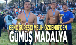 Genç güreşçi Melih Özdemir’den gümüş madalya!