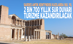 Sardes Antik Kenti’ndeki kazılarda 160. yıl: 2 bin 700 yıllık sur duvarı turizme kazandırılacak