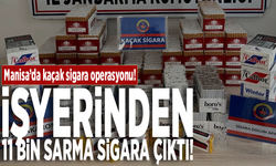 Manisa’da kaçak sigara operasyonu: İşyerinden 11 bin sarma sigara çıktı!