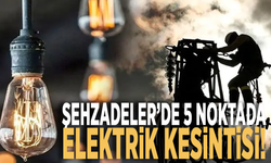 Şehzadeler’de 5 noktada elektrik kesintisi!