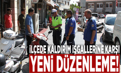 İlçede kaldırım işgallerine karşı yeni düzenleme!