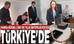 Manisa kökenli 2 bin 700 yıllık Bintepeler Kolyesi Türkiye'de