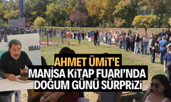 Ahmet Ümit'e Manisa Kitap Fuarı’nda doğum günü sürprizi