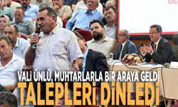 Vali Ünlü muhtarlarla bir araya geldi, talepleri dinledi