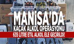 Manisa'da kaçak alkol operasyonu: 635 litre etil alkol ele geçirildi!