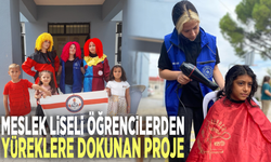 Meslek liseli öğrencilerden yüreklere dokunan proje