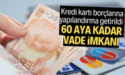 Kredi kartı borçlarına yapılandırma getirildi. 60 aya kadar vade imkanı