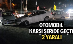 Otomobil karşı şeride geçti! 2 yaralı