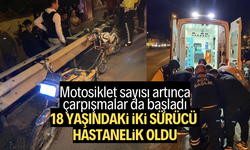 Manisa’da iki motosiklet çarpıştı: 2 yaralı