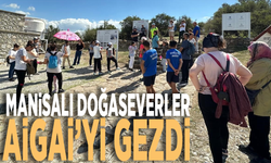 Manisalı doğaseverler Aigai’yi gezdi