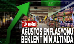 TÜİK açıkladı: Ağustos enflasyonu beklentinin altında