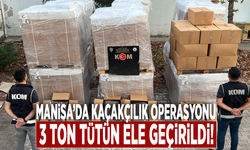 Manisa’da kaçakçılık operasyonu: 3 ton tütün ele geçirildi!