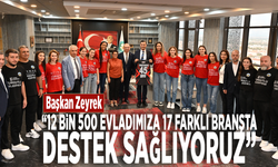 Başkan Zeyrek: “12 bin 500 evladımıza 17 farklı branşta destek sağlıyoruz”