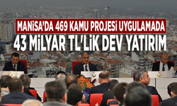 Manisa’da 469 kamu projesi uygulamada: 43 milyar TL'lik dev yatırım