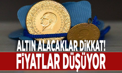 Altın düşüyor!